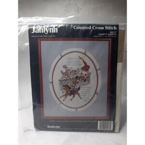 Janlynn Counted Cross Stitch Kit Humpty Dumpty 80 77 Vintage 1991